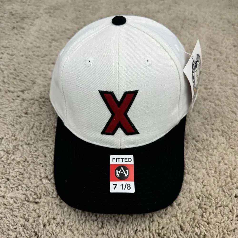 Cuban X‎ Giants Hat NLB American Needle Fitted 7 1/8 White Red X Team Logo Cap